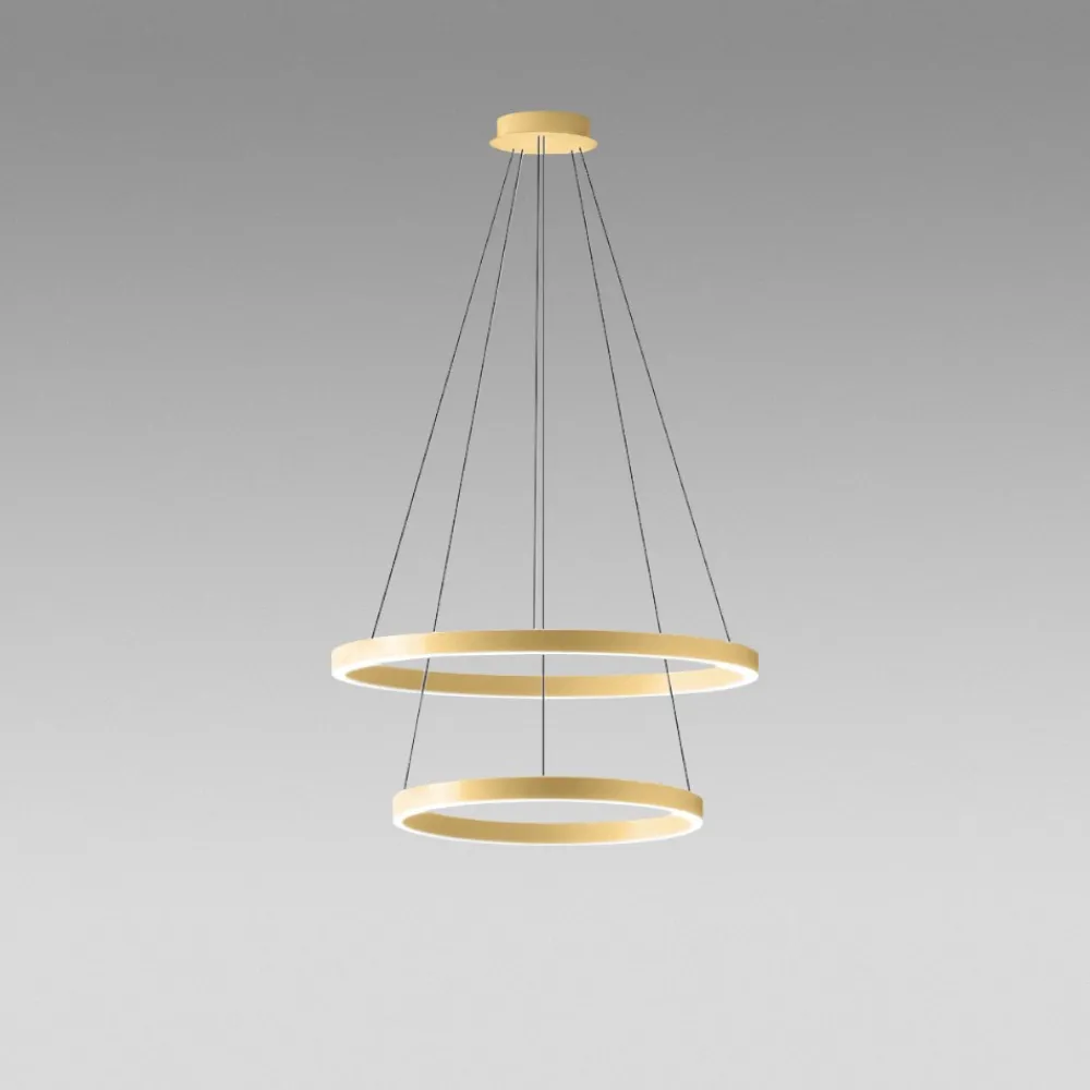 Lampadari Moderni-Gea Luce criseide lampadario moderno led 60w 3000k oro