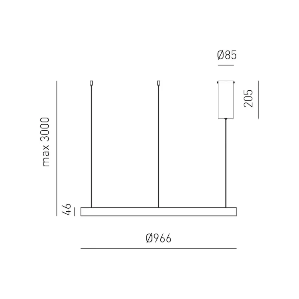 Lampadari Moderni-Gea Luce criseide lampadario led 100w 3000k moderno bianco