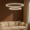 Lampadari Moderni-Gea Luce criseide lampadario moderno led 75w 3000k doppio anello