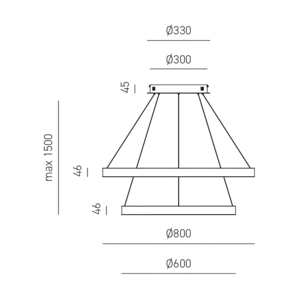 Lampadari Moderni-Gea Luce criseide lampadario moderno led 75w 3000k circolare colore oro