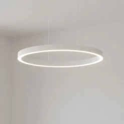 Lampadari Moderni-Gea Luce criseide lampadario moderno led 3000k ovale bianco 90cm