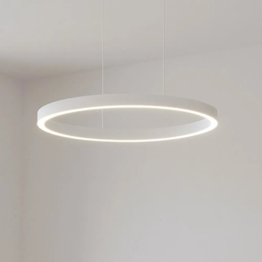 Lampadari Moderni-Gea Luce criseide lampadario moderno led 3000k ovale bianco 90cm