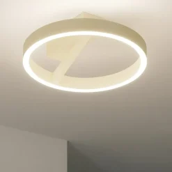 Plafoniere Moderne-Gea Luce criseide plafoniera tonda led 40w 3000k verde salvia moderna