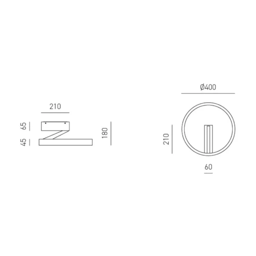 Plafoniere Moderne-Gea Luce criseide plafoniera tonda led 40w 3000k verde salvia moderna
