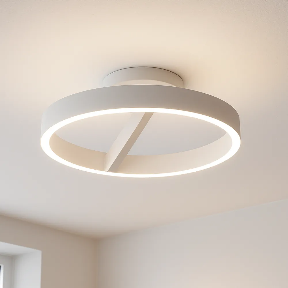 Plafoniere Moderne-Gea Luce criseide pp plafoniera camera da letto led 3000k bianca