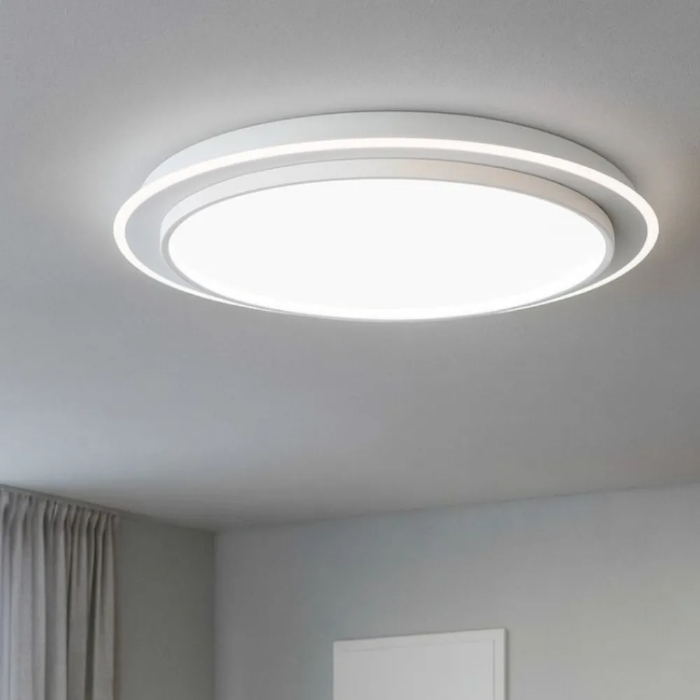 Plafoniere Moderne-Gea Luce dharma plafoniera moderna led 65w 3000k tonda per salotto