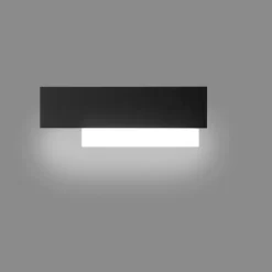 Applique Da Parete-Gea Luce doha applique led piccolo nero 15w 3000k