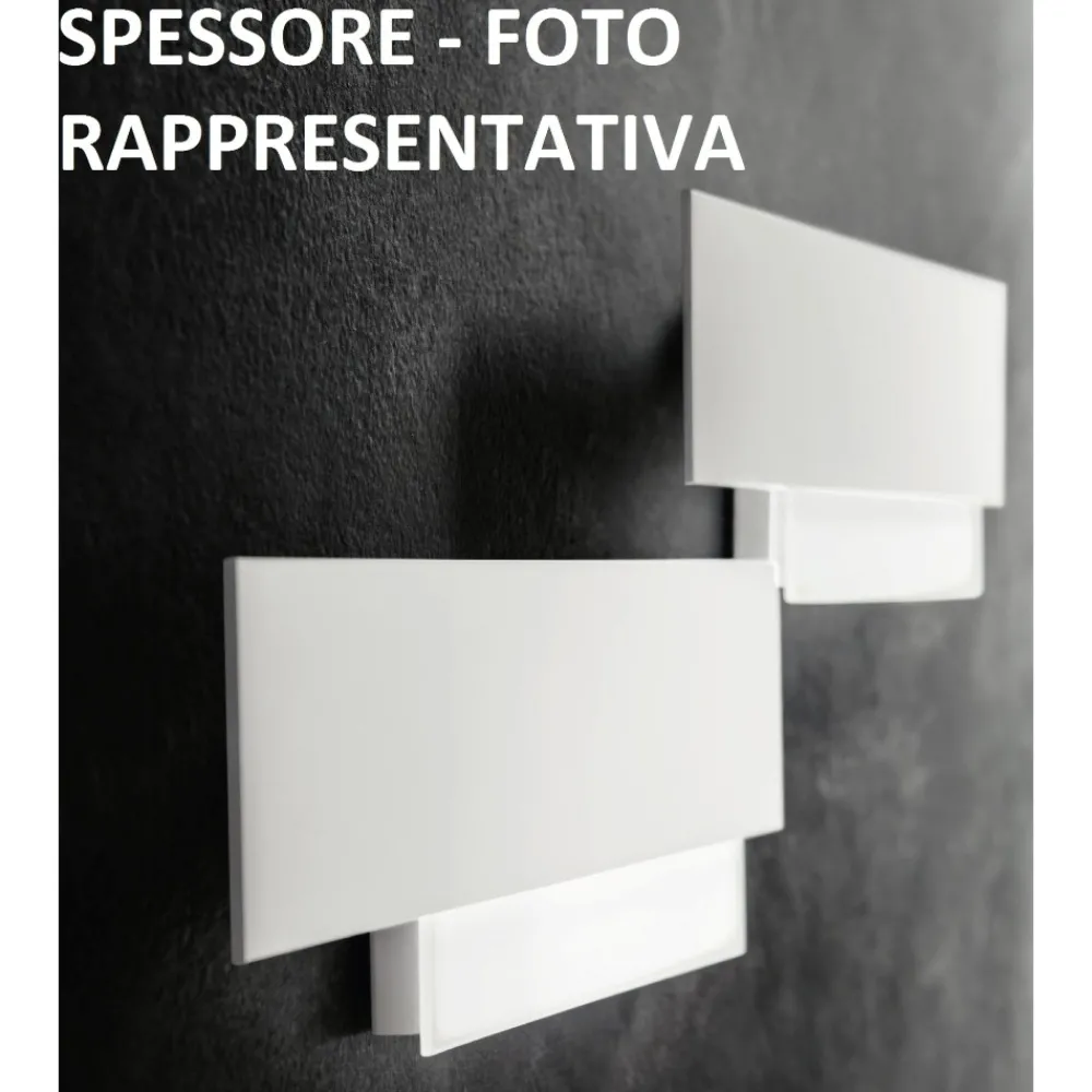 Applique Da Parete-Gea Luce doha applique led piccolo nero 15w 3000k