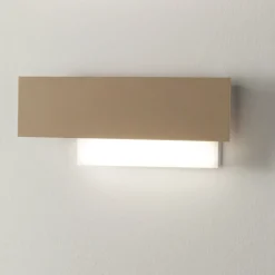 Applique Da Parete-Gea Luce doha 40cm applique design led moderna tortora