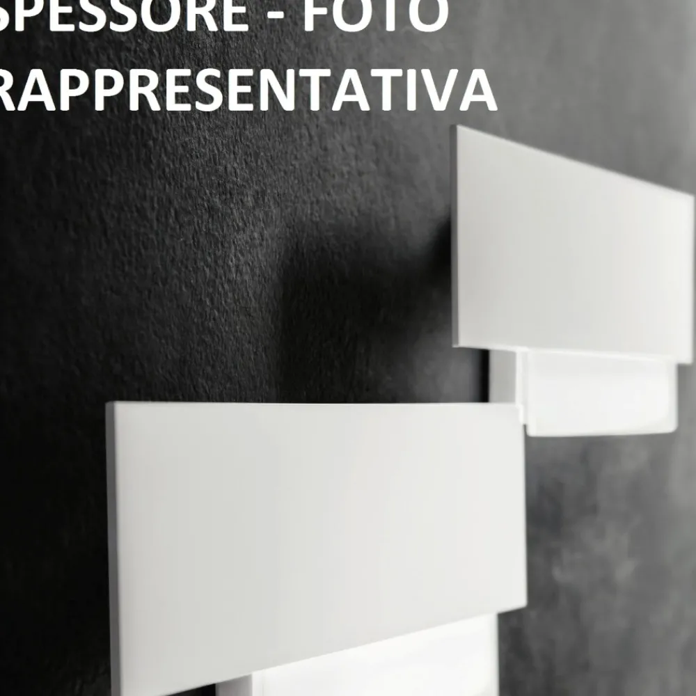 Applique Da Parete-Gea Luce doha 40cm applique design led moderna tortora