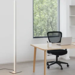 Lampade Da Terra-Gea Luce eartha lampada da terra led 3000k design moderno bianca
