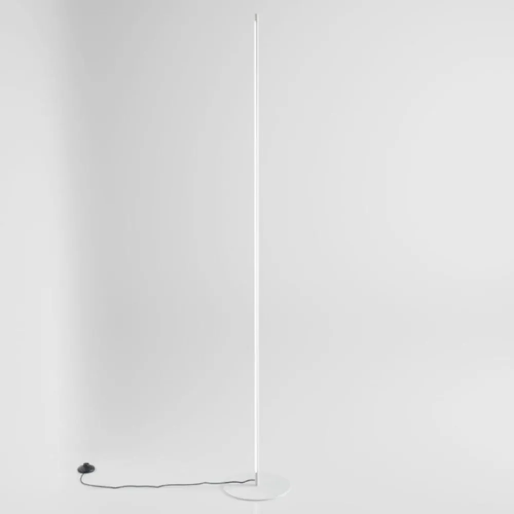 Lampade Da Terra-Gea Luce ebony lampada da terra led 3000k minmalista bianca
