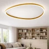 Plafoniere Moderne-Gea Luce ecaris oro plafoniera led 72w 3000k 4000k per soggiorno moderno