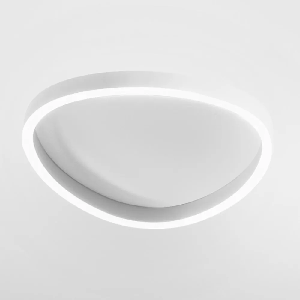 Plafoniere Moderne-Gea Luce ecaris plafoniera bianca per cucina moderna led cct