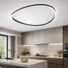 Plafoniere Moderne-Gea Luce ecaris plafoniera led per cucina moderna nera led 3000k 4000k