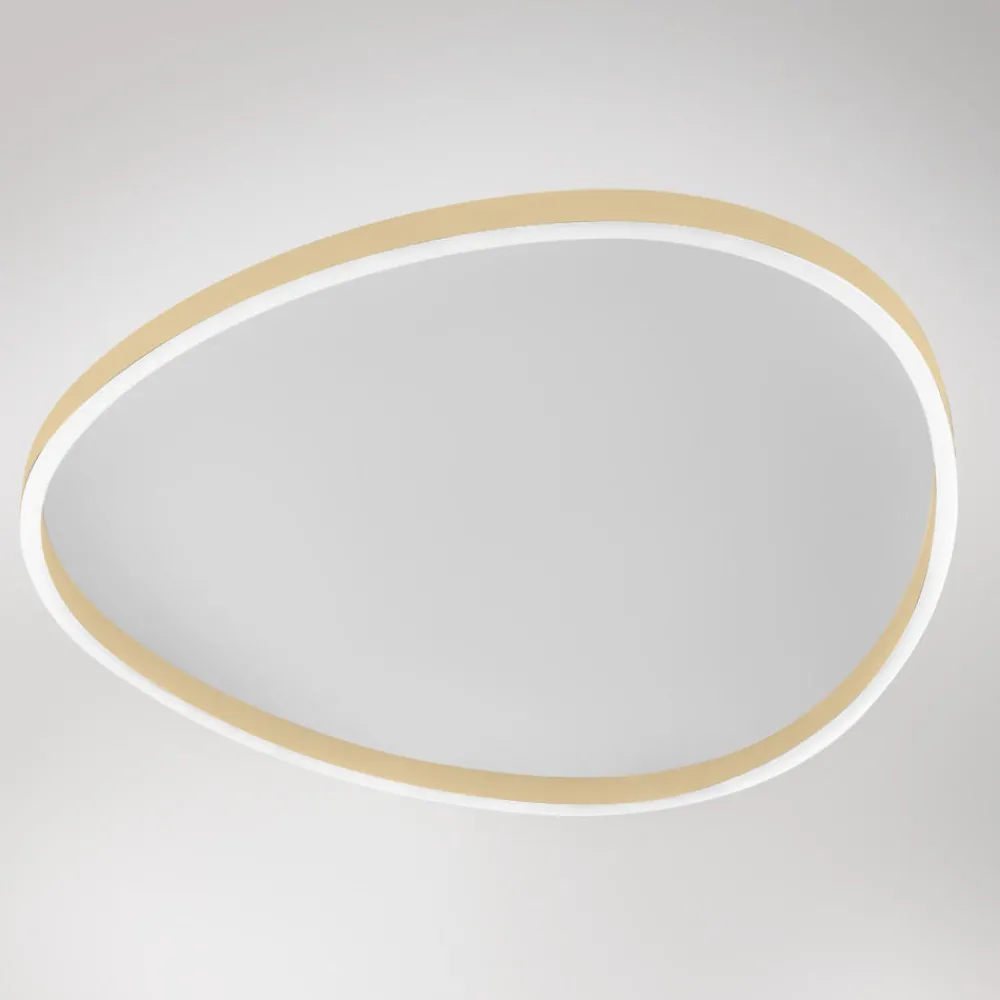 Plafoniere Moderne-Gea Luce ecaris plafoniera moderna beige led biemissione per soggiorno