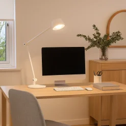 Lampade Da Tavolo-Gea Luce efira lampada da tavolo led 3000k bianca moderna