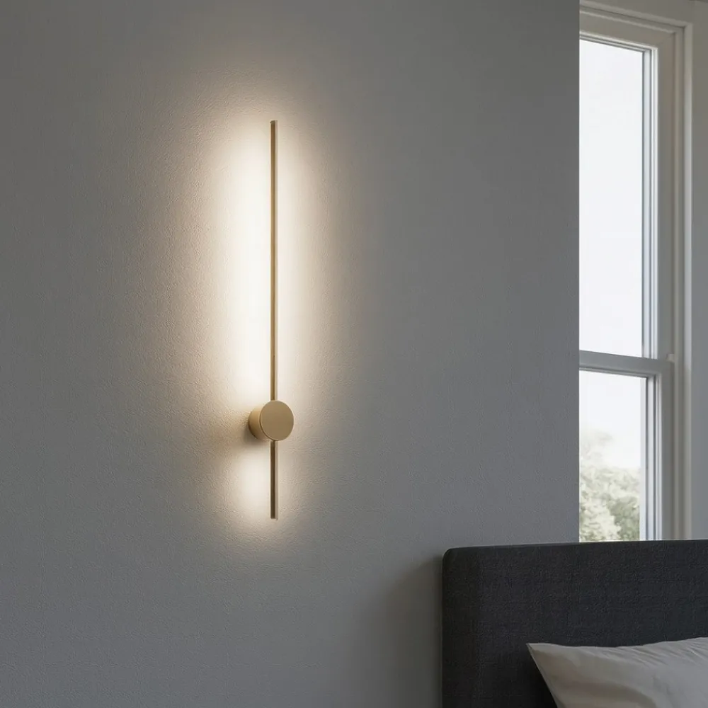 Applique Da Parete-Gea Luce enila applique da parete led 2ow 3000k colore oro