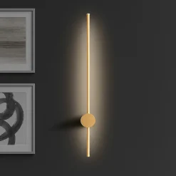 Applique Da Parete-Gea Luce enila applique da parete led 2ow 3000k colore oro