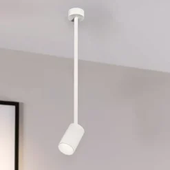Faretti Da Soffitto-Gea Luce faretto con asta da soffitto bianco orientabile