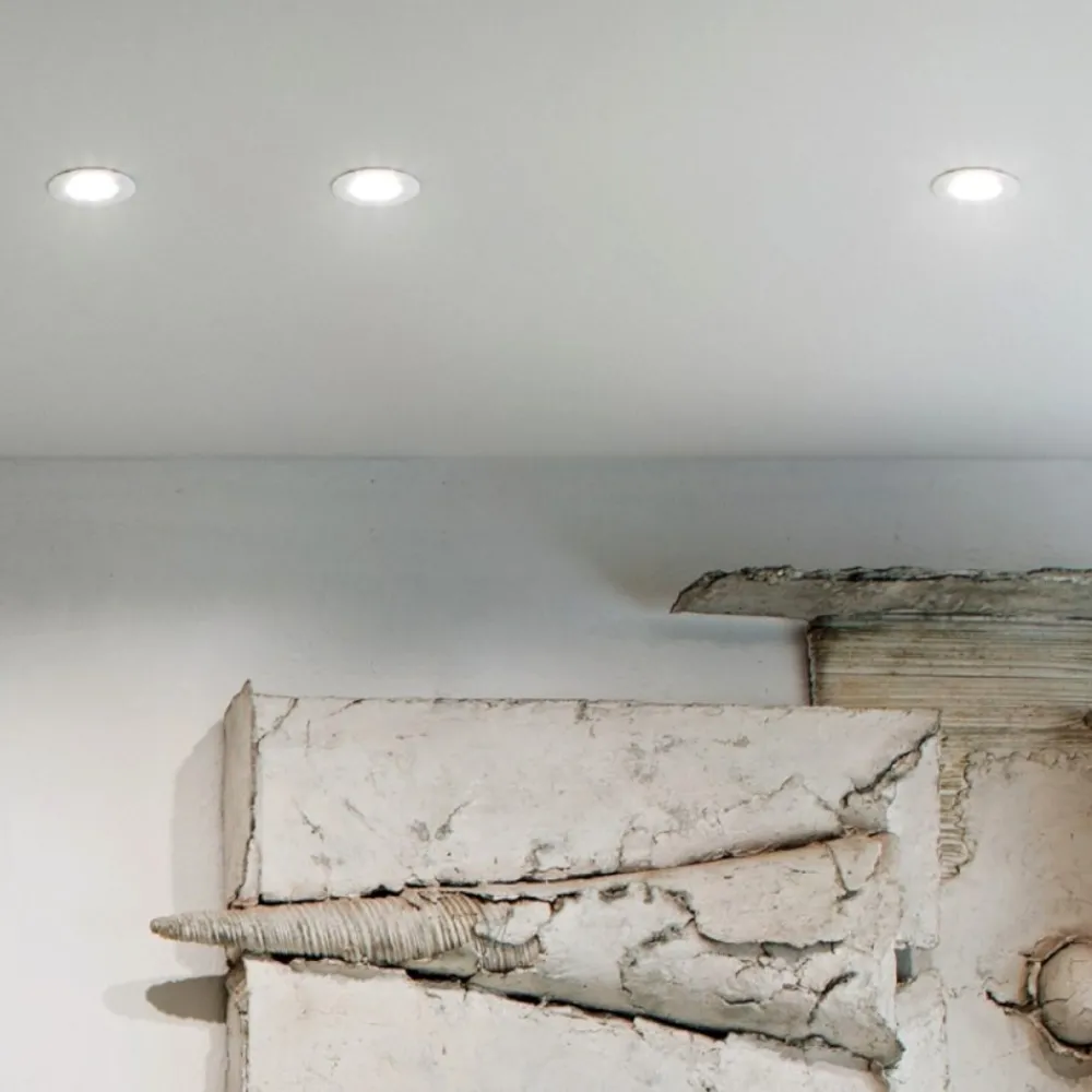 Faretti Da Incasso-Gea Luce faretto da incasso a soffitto rotondo bianco