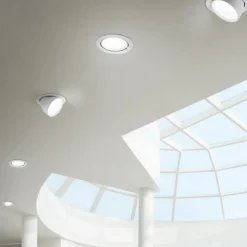 Faretti Da Incasso-Gea Luce faretto da incasso led chandra 40w 3000k bianco