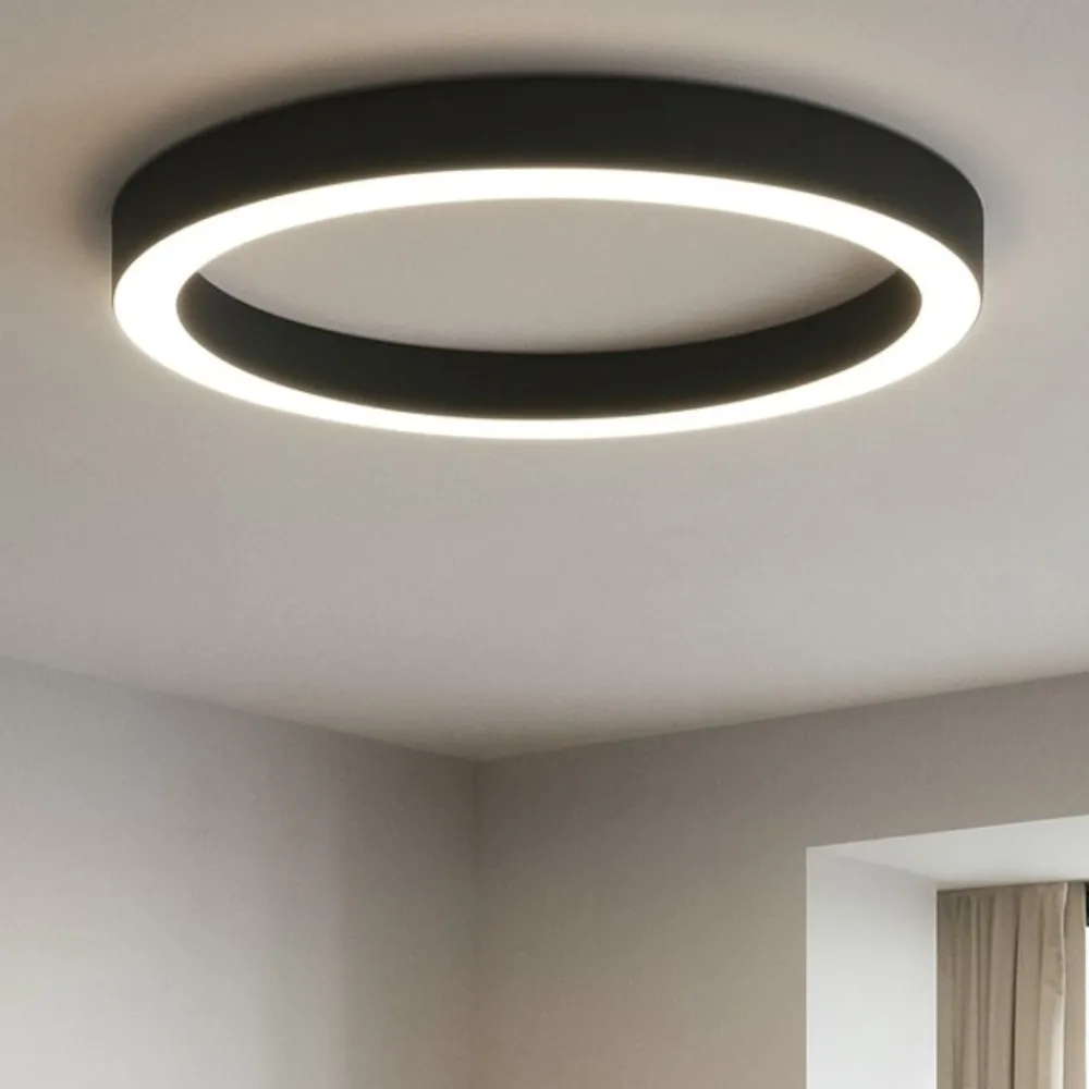Plafoniere Moderne-Gea Luce flor plafoniera moderna led 80w 3000k forma ad anello