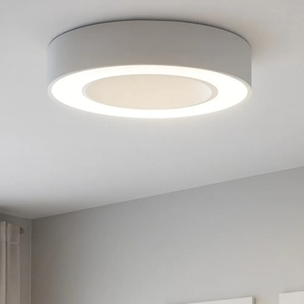 Plafoniere Moderne-Gea Luce flor plafoniera moderna led 30w 3000k rotonda bianca