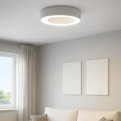 Plafoniere Moderne-Gea Luce flor plafoniera moderna led 30w 3000k rotonda bianca