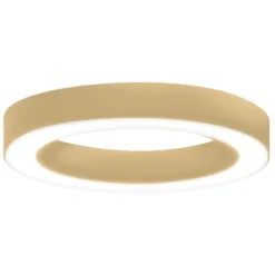 Plafoniere Moderne-Gea Luce flor plafoniera moderna led 50w 3000k tonda colore oro