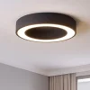 Plafoniere Moderne-Gea Luce flor plafoniera moderna led 30w 3000k nera per salotto