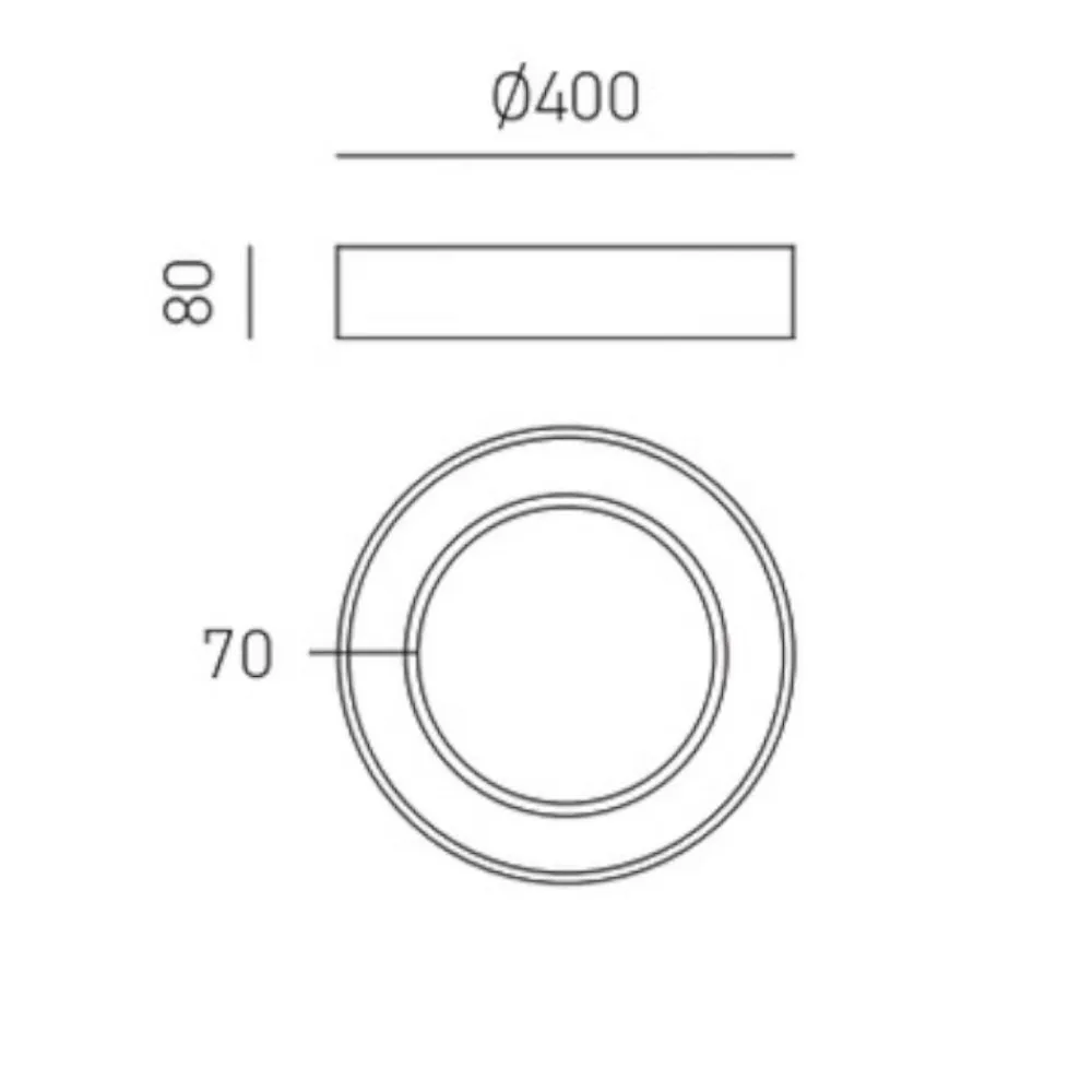 Plafoniere Moderne-Gea Luce flor plafoniera moderna led 30w 3000k nera per salotto