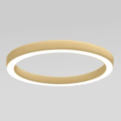 Plafoniere Moderne-Gea Luce flor plafoniera moderna led 80w 3000k tonda colore oro