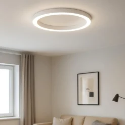 Plafoniere Moderne-Gea Luce flor plafoniera moderna led 80w 3000k rotonda bianca