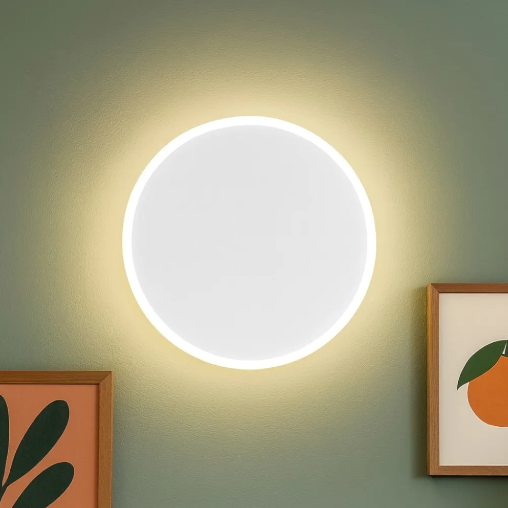 Applique Da Parete-Gea Luce fortuna applique da parete led 28w 3000k bianca moderna