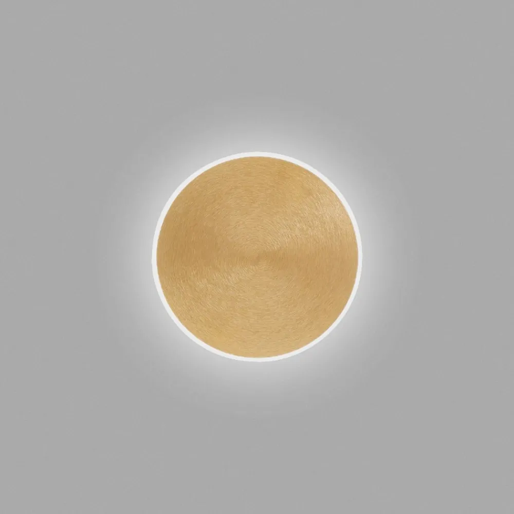 Applique Da Parete-Gea Luce fortuna applique da parete led 28w 3000k colore oro