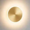 Applique Da Parete-Gea Luce fortuna applique led 20w 3000k oro rotonda moderna