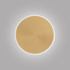 Applique Da Parete-Gea Luce fortuna applique led 20w 3000k oro rotonda moderna