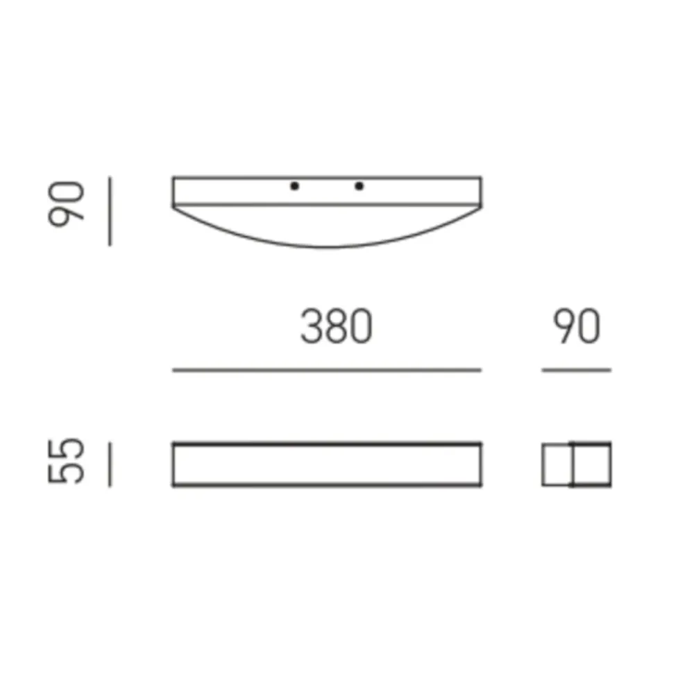 Applique Da Parete-Gea Luce gap applique da parete led 20w 3000k design moderno