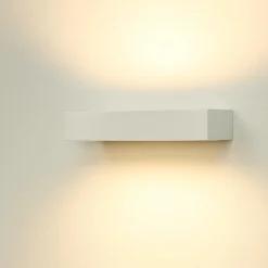 Applique Da Parete-Gea Luce gap applique da parete led 20w 3000k rettangolare bianco
