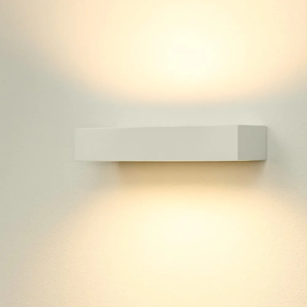 Applique Da Parete-Gea Luce gap applique da parete led 20w 3000k rettangolare bianco