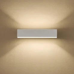 Applique Da Parete-Gea Luce gap applique da parete led 16w 3000k rettangolare