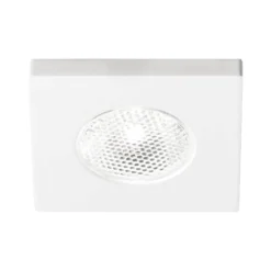 Faretti Da Incasso-Gea Luce glam faretto da incasso led 3w 3000k quadrato bianco