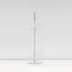 Lampade Da Tavolo-Gea Luce glsb lampada da scrivania bianca led 3000k orientabile moderna
