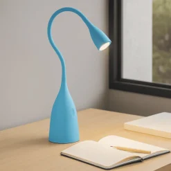 Lampade Da Tavolo-Gea Luce gls lampada da scrivania cameretta ragazzo celeste led 3000k