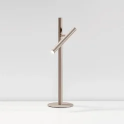 Lampade Da Tavolo-Gea Luce glst40 lampada da tavolo led orientabili 3000k tortora