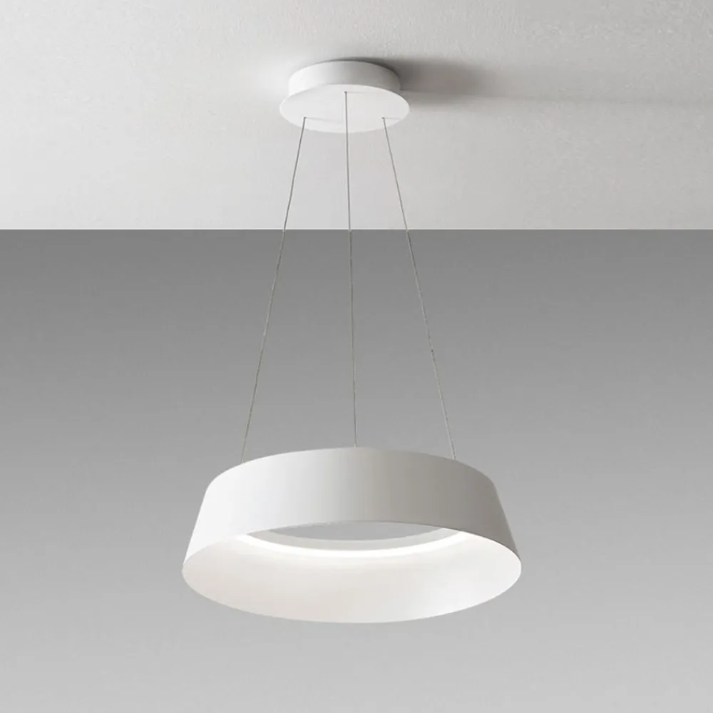 Lampadari Cucina-Gea Luce juliette lampadario cucina led 50w 3000k bianco rotondo