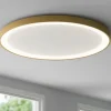 Plafoniere Moderne-Gea Luce krizia plafoniera moerna led 3000k 4000k beige tonda 78cm