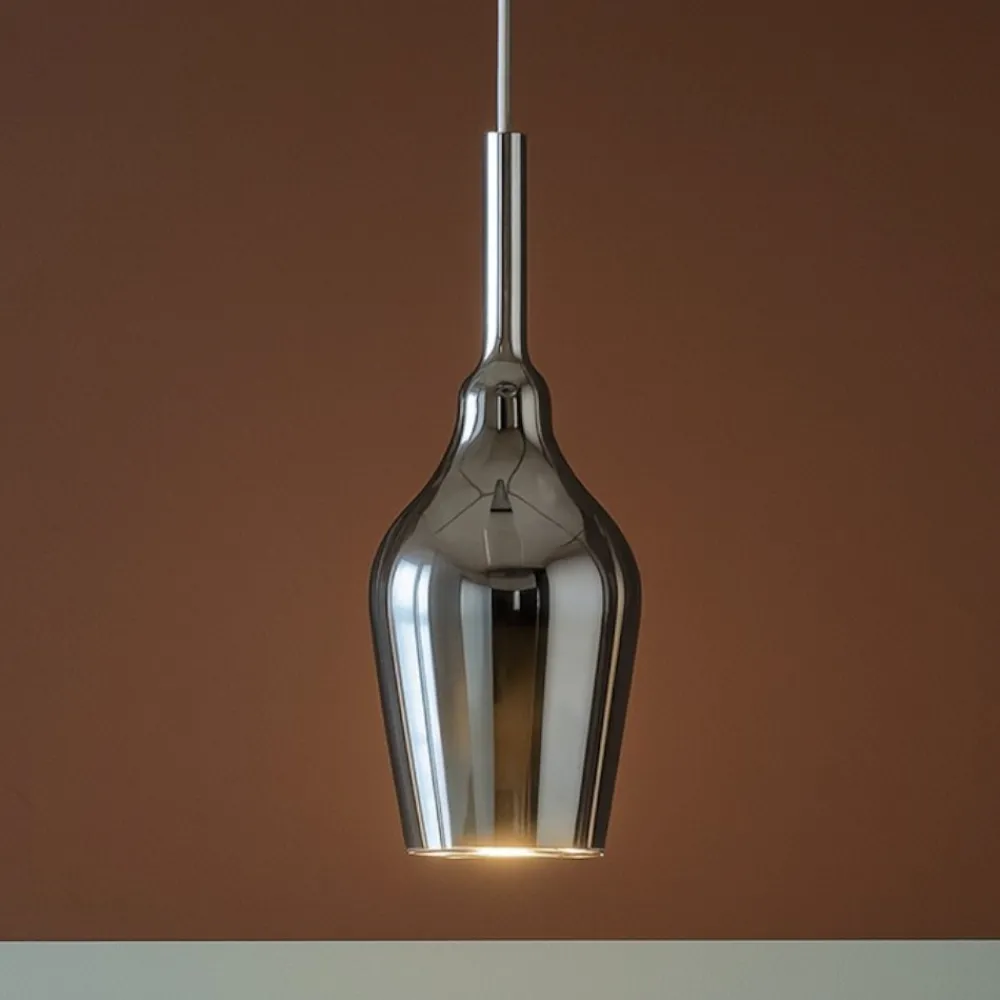 Lampade A Sospensione-Gea Luce lampada a sospensione ofelia colore cromo
