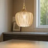 Lampade A Sospensione-Gea Luce lampada cleofe a sospensione vetro decorato